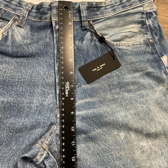 Rag Bone Fit 4 Miramar Jeans Mens 34 Light Wash Blue Faux Denim Greenwood NWT - Picture 9 of 13